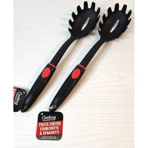 Cooking concept set of 2 pc pasta Spaghetti  server color black